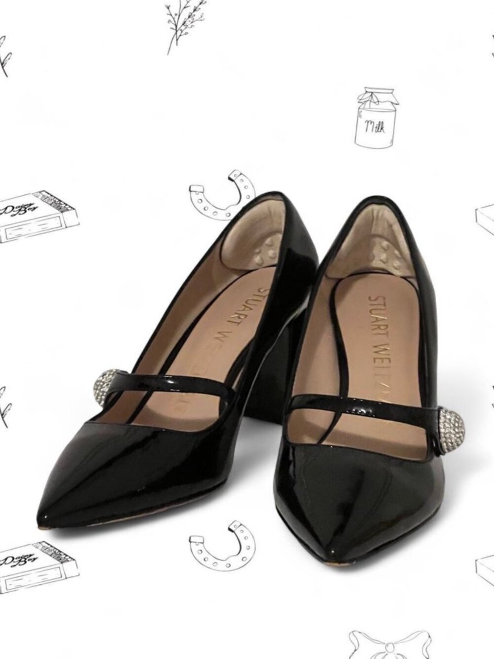 Stuart Weitzman Babette 85 Mary Jane Pumps SZ 37